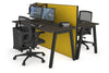 Horizon Quadro 2 Person Bench A Legs Office Workstation [1200L x 700W] - Thumbnail 44 