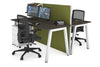 Horizon Quadro 2 Person Bench A Legs Office Workstation [1200L x 700W] - Thumbnail 21 