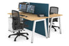 Horizon Quadro 2 Person Bench A Legs Office Workstation [1600L x 700W] - Thumbnail 10 