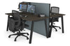 Horizon Quadro 2 Person Bench A Legs Office Workstation [1600L x 800W with Cable Scallop] - Thumbnail 47 