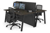 Horizon Quadro 2 Person Bench A Legs Office Workstation [1600L x 800W with Cable Scallop] - Thumbnail 48 
