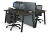 Horizon Quadro 2 Person Bench A Legs Office Workstation [1800L x 800W with Cable Scallop] - Thumbnail 47 