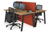 Horizon Quadro 2 Person Bench A Legs Office Workstation [1800L x 800W with Cable Scallop] - Thumbnail 37 