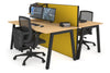 Horizon Quadro 2 Person Bench A Legs Office Workstation [1800L x 800W with Cable Scallop] - Thumbnail 32 