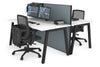 Horizon Quadro 2 Person Bench A Legs Office Workstation [1800L x 800W with Cable Scallop] - Thumbnail 29 