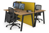Horizon Quadro 2 Person Bench A Legs Office Workstation [1800L x 800W with Cable Scallop] - Thumbnail 38 