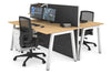 Horizon Quadro 2 Person Bench A Legs Office Workstation [1800L x 800W with Cable Scallop] - Thumbnail 12 