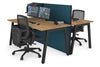 Horizon Quadro 2 Person Bench A Legs Office Workstation [1800L x 800W with Cable Scallop] - Thumbnail 40 