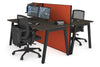 Horizon Quadro 2 Person Bench A Legs Office Workstation [1800L x 800W with Cable Scallop] - Thumbnail 43 