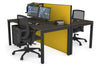 Horizon Quadro 2 Person Bench Square Legs Office Workstation [1400L x 800W with Cable Scallop] - Thumbnail 44 