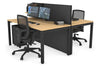 Horizon Quadro 2 Person Bench Square Legs Office Workstation [1400L x 800W with Cable Scallop] - Thumbnail 36 
