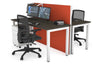 Horizon Quadro 2 Person Bench Square Legs Office Workstation [1600L x 700W] - Thumbnail 19 