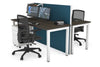 Horizon Quadro 2 Person Bench Square Legs Office Workstation [1600L x 700W] - Thumbnail 22 