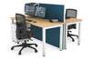 Horizon Quadro 2 Person Bench Square Legs Office Workstation [1600L x 700W] - Thumbnail 10 