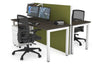 Horizon Quadro 2 Person Bench Square Legs Office Workstation [1600L x 700W] - Thumbnail 21 