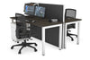 Horizon Quadro 2 Person Bench Square Legs Office Workstation [1600L x 700W] - Thumbnail 24 