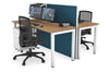 Horizon Quadro 2 Person Bench Square Legs Office Workstation [1600L x 700W] - Thumbnail 16 