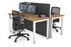 Horizon Quadro 2 Person Bench Square Legs Office Workstation [1600L x 700W] - Thumbnail 18 