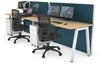 Horizon Quadro 2 Person Run A Legs Office Workstation [1600L x 700W] - Thumbnail 10 