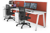 Horizon Quadro 2 Person Run A Legs Office Workstation [1600L x 700W] - Thumbnail 1 