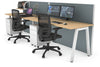 Horizon Quadro 2 Person Run A Legs Office Workstation [1600L x 700W] - Thumbnail 11 