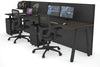 Horizon Quadro 2 Person Run A Legs Office Workstation [1600L x 700W] - Thumbnail 50 