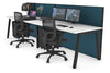 Horizon Quadro 2 Person Run A Legs Office Workstation [1600L x 800W with Cable Scallop] - Thumbnail 29 