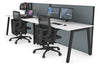 Horizon Quadro 2 Person Run A Legs Office Workstation [1600L x 800W with Cable Scallop] - Thumbnail 30 