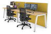 Horizon Quadro 2 Person Run A Legs Office Workstation [1600L x 800W with Cable Scallop] - Thumbnail 8 