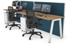 Horizon Quadro 2 Person Run A Legs Office Workstation [1800L x 700W] - Thumbnail 17 