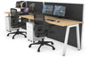 Horizon Quadro 2 Person Run A Legs Office Workstation [1800L x 700W] - Thumbnail 12 