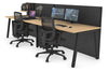 Horizon Quadro 2 Person Run A Legs Office Workstation [1800L x 800W with Cable Scallop] - Thumbnail 37 