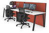 Horizon Quadro 2 Person Run A Legs Office Workstation [1800L x 800W with Cable Scallop] - Thumbnail 26 