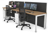 Horizon Quadro 2 Person Run Square Legs Office Workstation [1600L x 700W] - Thumbnail 19 