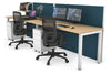 Horizon Quadro 2 Person Run Square Legs Office Workstation [1600L x 700W] - Thumbnail 10 