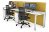 Horizon Quadro 2 Person Run Square Legs Office Workstation [1600L x 700W] - Thumbnail 2 