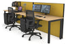 Horizon Quadro 2 Person Run Square Legs Office Workstation [1600L x 700W] - Thumbnail 33 