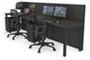 Horizon Quadro 2 Person Run Square Legs Office Workstation [1600L x 700W] - Thumbnail 50 
