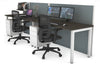 Horizon Quadro 2 Person Run Square Legs Office Workstation [1600L x 700W] - Thumbnail 24 