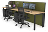 Horizon Quadro 2 Person Run Square Legs Office Workstation [1600L x 700W] - Thumbnail 34 