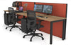 Horizon Quadro 2 Person Run Square Legs Office Workstation [1600L x 700W] - Thumbnail 38 