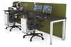Horizon Quadro 2 Person Run Square Legs Office Workstation [1600L x 700W] - Thumbnail 22 