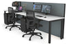 Horizon Quadro 2 Person Run Square Legs Office Workstation [1600L x 700W] - Thumbnail 30 