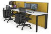 Horizon Quadro 2 Person Run Square Legs Office Workstation [1600L x 700W] - Thumbnail 27 
