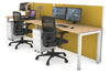 Horizon Quadro 2 Person Run Square Legs Office Workstation [1600L x 700W] - Thumbnail 8 