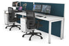 Horizon Quadro 2 Person Run Square Legs Office Workstation [1600L x 700W] - Thumbnail 4 