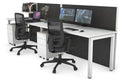 Horizon Quadro 2 Person Run Square Legs Office Workstation [1800L x 700W]