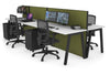 Horizon Quadro 4 Person Bench A Legs Office Workstation [1200L x 700W] - Thumbnail 28 