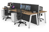 Horizon Quadro 4 Person Bench A Legs Office Workstation [1200L x 700W] - Thumbnail 19 