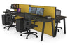 Horizon Quadro 4 Person Bench A Legs Office Workstation [1200L x 700W] - Thumbnail 46 